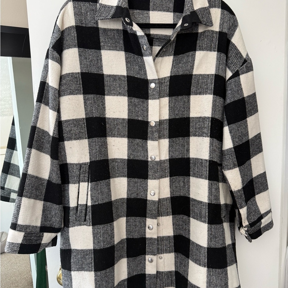 Forever 21 Monochrome Checkered Jacket
